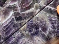 2 Pieces Large Chevron Amethyst Angel Carving(with natural crack)