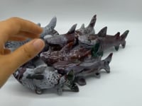 7 Pieces Ocean Jasper Shark Carving