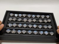 36 Pieces Sterling Silver Sri Lankan Moonstone Heart Different Styles Ring -Wholesale Crystals