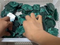 85 Pieces Small Polished Malachite Slab