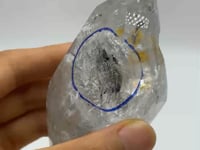 A82 Black Quicksand Polished Enhydro Quartz Crystal