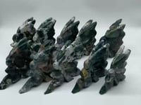 10 Pieces Ocean Jasper Butterfly Fairy Carving