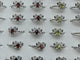 2Types Butterfly Ring Garnet Peridot Cut Faceted Stone Wholesale -Wholesale Crystals