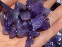 Mini Amethyst Yoga Goddess Female Carving Wholesale -Wholesale Crystals