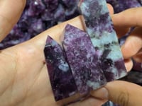 High Quality Spark Lepidolite Four-Sided Tower Points Wholesale