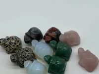 5 Types Turtle Carving Animals Wholesale Rose Quartz Green Aventurine