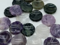 5 Types Flower Bowl Sphere Stand Wholesale Lepidolite Clear Quartz Moss Agate -Wholesale Crystals