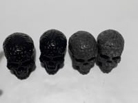 2 Types Large Skull Carving Wholesale Yooperlite Obsidian