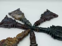 Ocean Jasper Owl Scepter Carving Wholesale -Wholesale Crystals