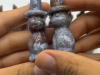 27 Pieces Ocean Jasper Wizard Cat Carving