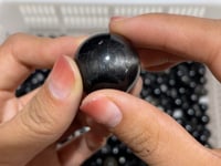 217 Pieces Gold Sheen Obsidian Mixed Silver Sheen Obsidian Spheres