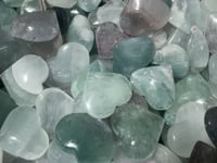 Beautiful Light Color Fluorite Heart Wholesale -Wholesale Crystals