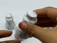 Howlite Snowman Carving Christmas Crystal Wholesale -Wholesale Crystals