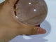 2.8in(7.1cm) Six Star Line Rose Quartz Fire Quartz Sphere