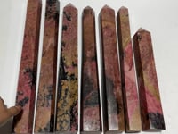7 Pieces Beautiful Large Red Rhodonite Tower
