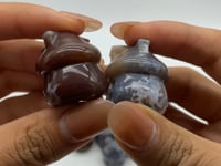 Mini Ocean Jasper Mushroom House Carving Wholesale