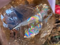 3 Pieces Large Beautiful Rainbow Polished Clear Quartz Smoky Quartz