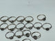 20 Pieces Beautiful Black Rutile Quartz Different Styles Sterling Silver Ring