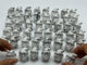 46 Pieces Howlite Christmas Santa Claus Carving Clearance(defective)