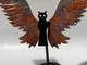 Ocean Jasper Owl Wing Carving With Stand