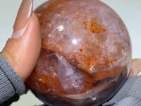 Six Star Line Fire Quartz Sphere