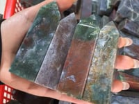 Natural Ocean Jasper Four-Sided Tower Point Crystal Wholesale