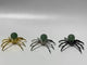 Green Aventurine Crystal Sphere Spider Ornament Handmade Alloy Spider DIY Wholesale