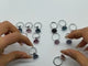 2 Types Beautiful Rainbow Fluorite Lotus Rose Ring Wholesale