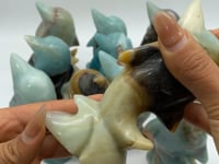 11 Pieces Beautiful Caribbean Calcite Dolphin Carving