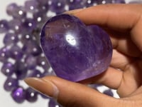80 Pieces Amethyst Heart Crystal
