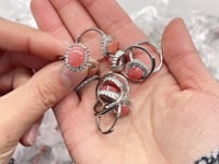 2 Types Red Rhodochrosite Ring Wholesale