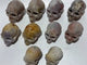 10 Pieces Large Agate Skull Carving