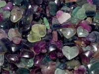 High Quality Rainbow Fluorite Heart Wholesale
