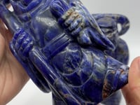 2 Pieces Large Sodalite Grim Reaper Sickle Carving