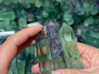 Clear Green Fluorite Points Wholesale