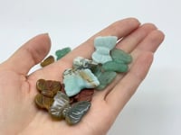 4 Types Mini Butterfly Carving Moss Agate Green Aventurine Wholesale
