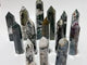 14 Pieces Fat Moss Agate Crystal Tower Points