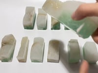 12 Pieces Fluorite Geode Druzy Tower Points