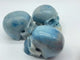 3 Pieces Trolleite Stone Skull Carving
