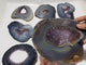 8 Pieces Large Geode Amethyst Mixed Agate Slabs