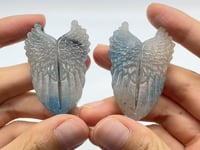 13 Pieces Trolleite Stone Wing Shield Crystal Carving