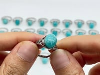 31 Pieces Beautiful Deep Blue Amazonite Ring