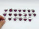20 Pieces High Quality Ruby Zoisite Heart Shape Ring
