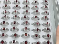 2 Types Garnet Rings Crystal Wholesale