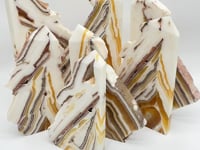 7 Pieces Yellow Calcite Slab Tower Points