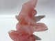 3 Pieces High Quality Rose Quartz Lizard Carving