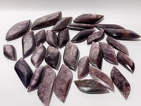 29 Pieces High Quality Purple Flash Lepidolite Leaf