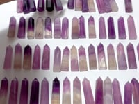 58 Pieces Purple Fluorite Points