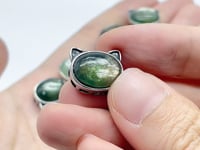 Unique Green Mica Crystal Cat Head Shape Wholesale