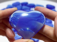37 Pieces Blue Opalite Heart